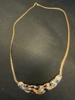 18 Karat COLLIER (Weiss/Gelbgold) mit Brillanten