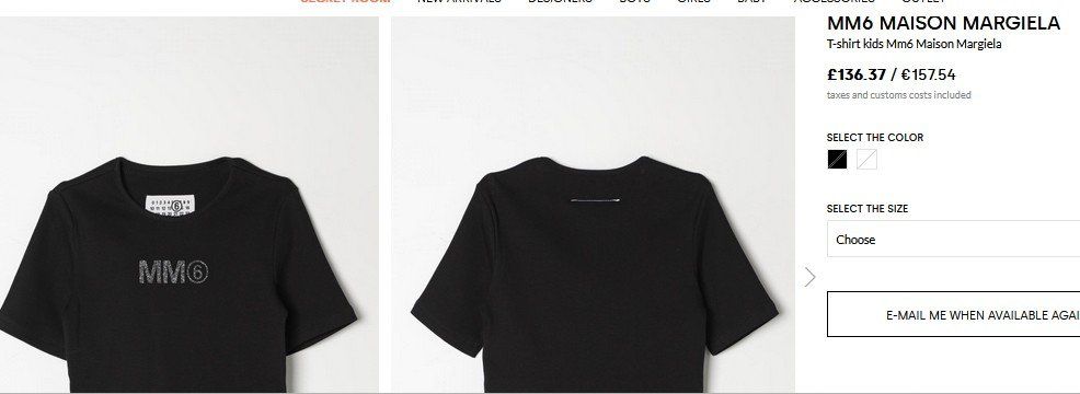 Maison Margiela T-shirt: MM6 MAISON MARGIELA T-Shirt – Usato da Collonges venduto da arashee 1