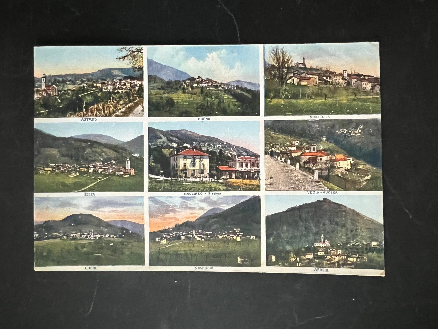 Cartoline postali: Ansichtskarte Malcantone div. Ortschaften 1921  (V421) – Usato da Hinwil venduto da Sidi4