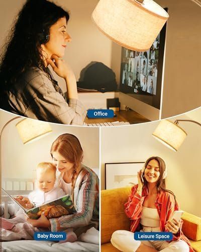 Lampade: Stehlampe Wohnzimmer 161cm Bogenlampe Verstellem Beigen – Nuovo e nell'imballaggio originale da Hundwil venduto da tec_mm27 7