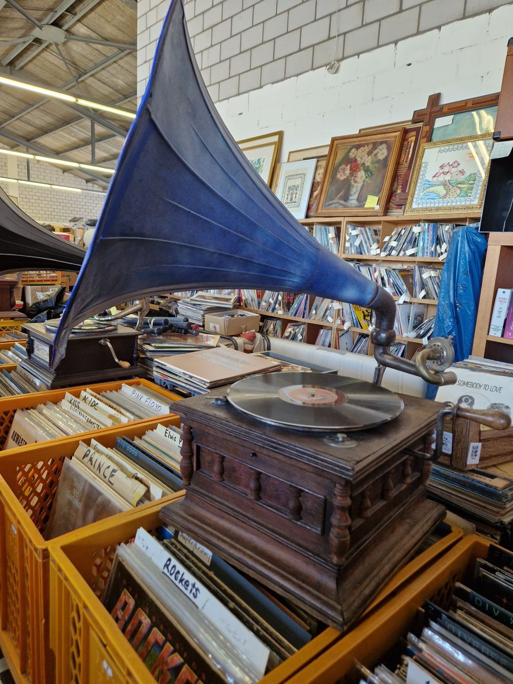 Giradischi: Trichter Grammophone  mit Kurbel – Usato da Wädenswil venduto da tome70 6