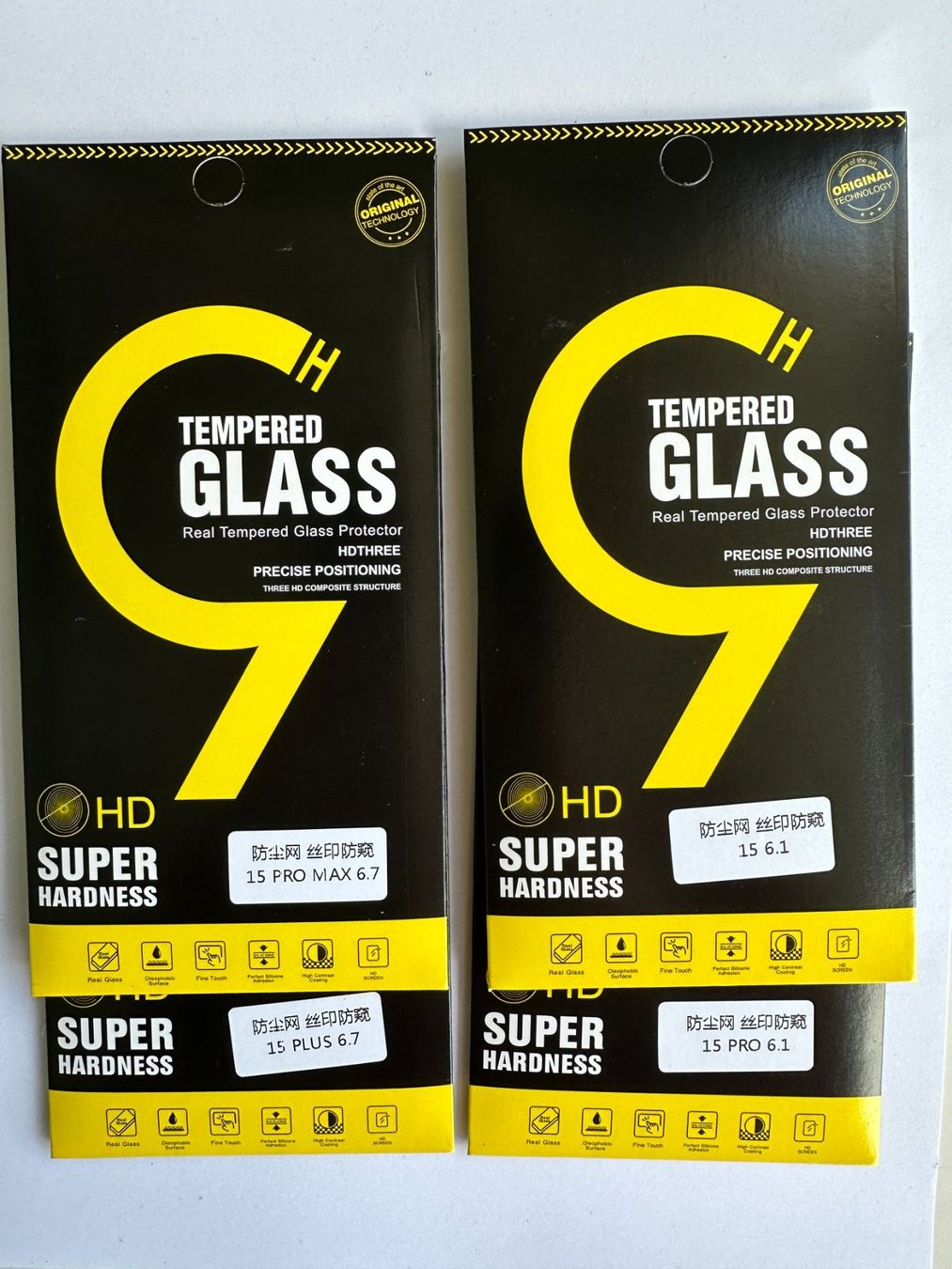 Ritocchi & pellicole di protezione: iPhone 15 6.1inch Full-Screen Tempered Glass – Nuovo e nell'imballaggio originale da Gattikon venduto da Sarahs_Schatzkammer 1