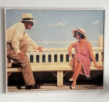 Jack Vettriano, ART PRINT, passender Vintagerahmen