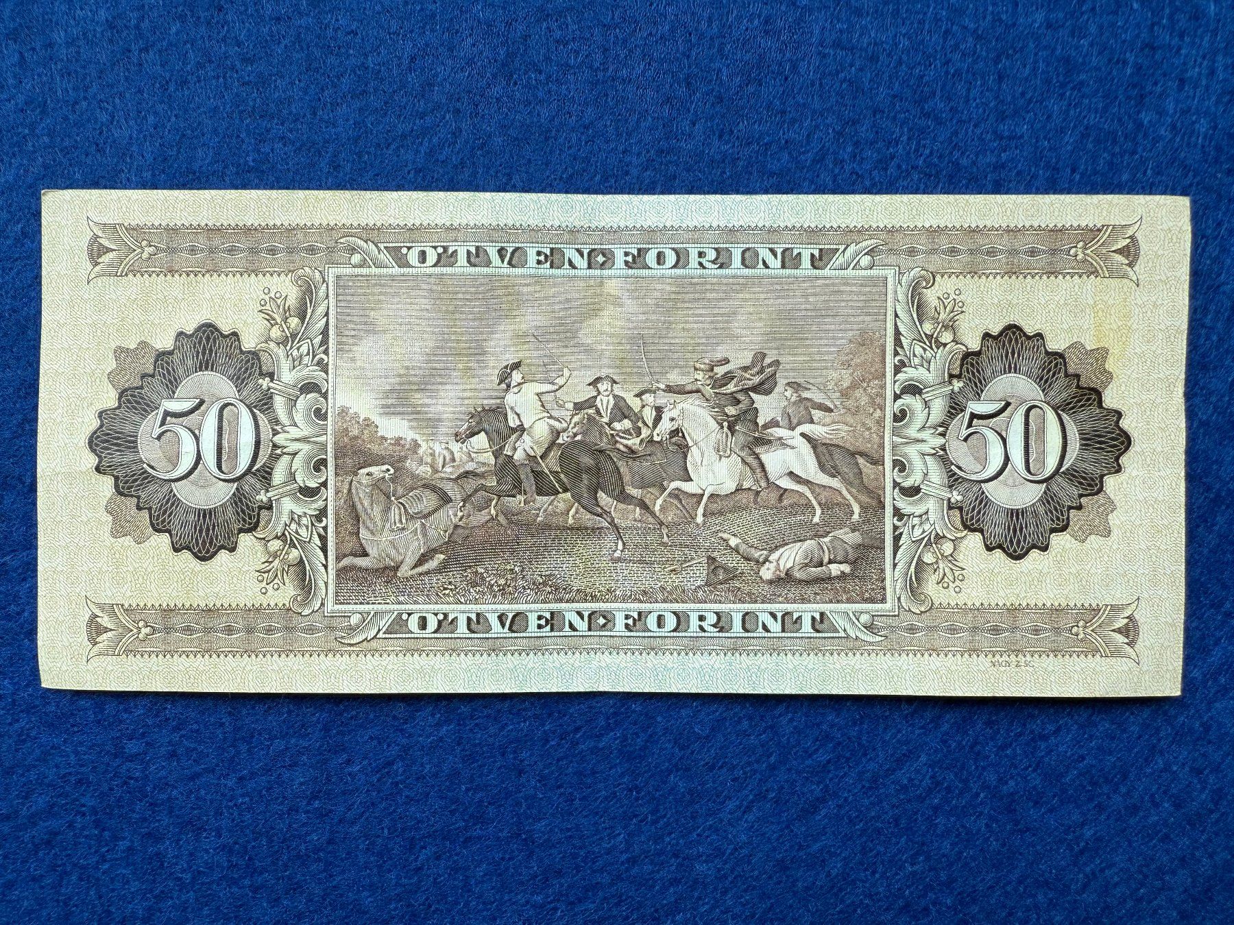 Banknoten: Budapest 1983 - Ungarn - 50 Forint – Gebraucht aus Pfäffikon SZ von Sieben77 1