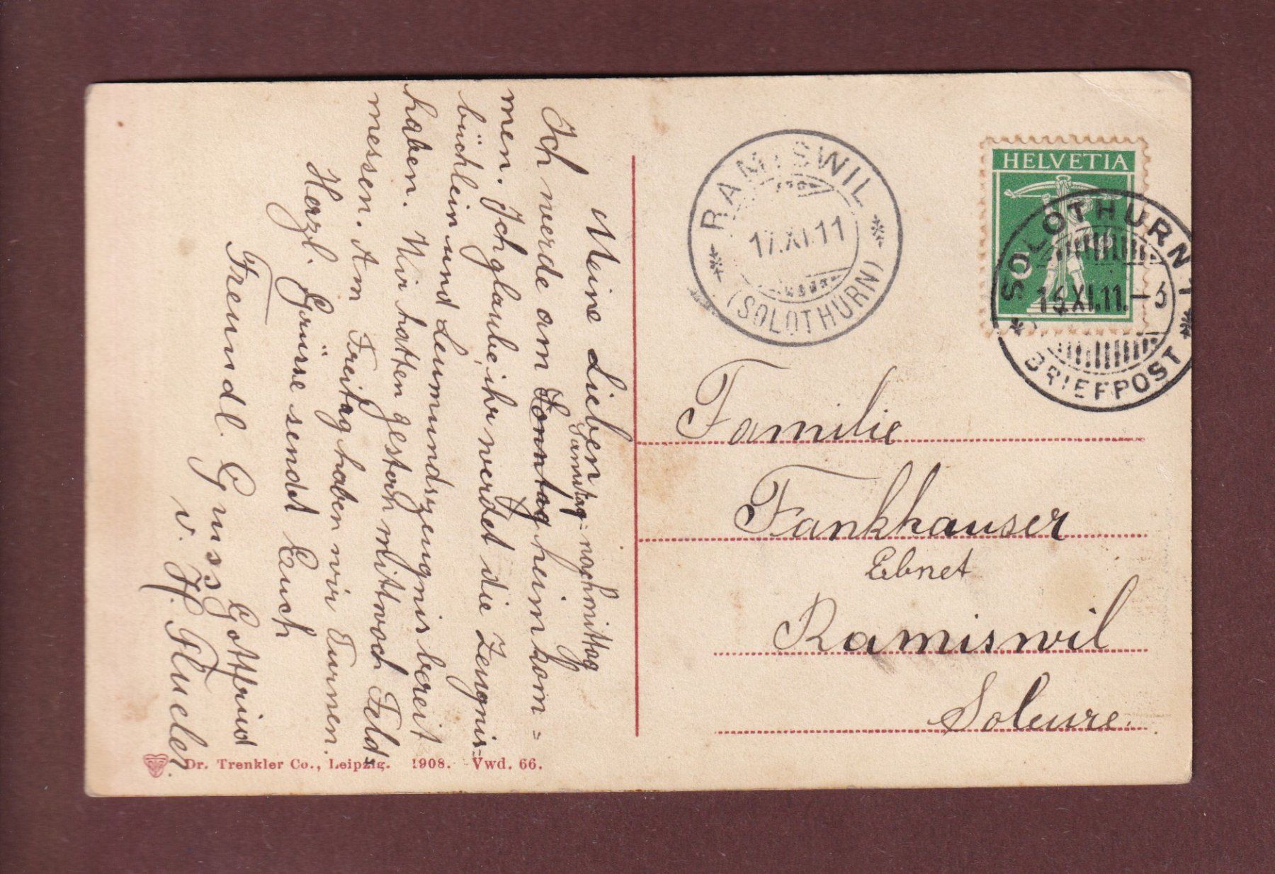 Cartes postales: TREIB - 1911 // Eckbug // – D'occasion à Pully par nicecards-shop 1