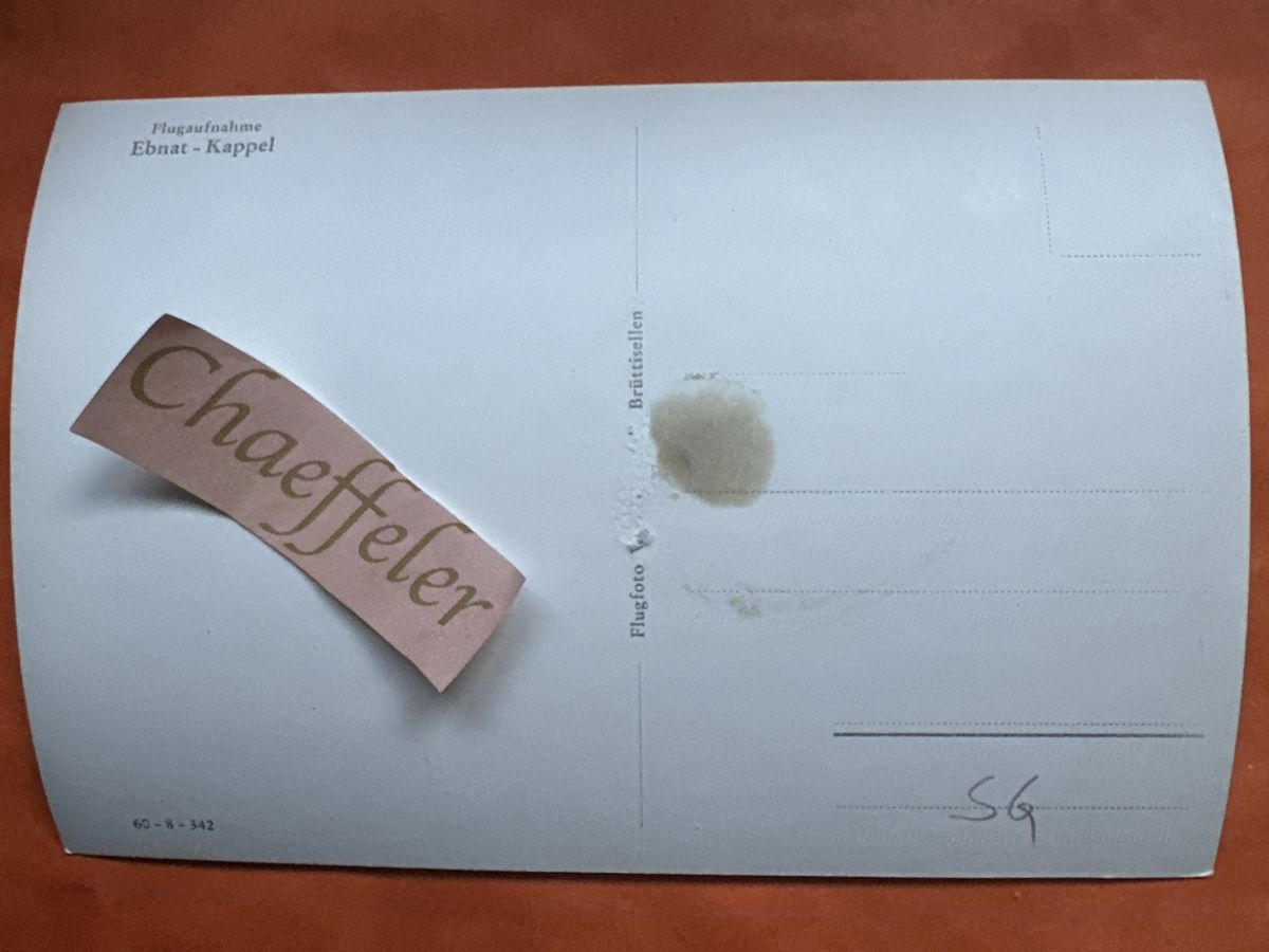 Ansichtskarten: Flugaufnahme Ebnat-Kappel, SG – Defekt aus Zürich von Chaeffeler 1
