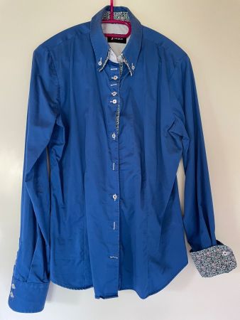 Damen Bluse - 7 Camicie, Blau, Gr. S