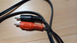 Audio-Kabel 3,5mm schwarz/rot