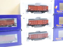 ROCO 5 x FS Güterwagen AC H0 - 56066 - modern