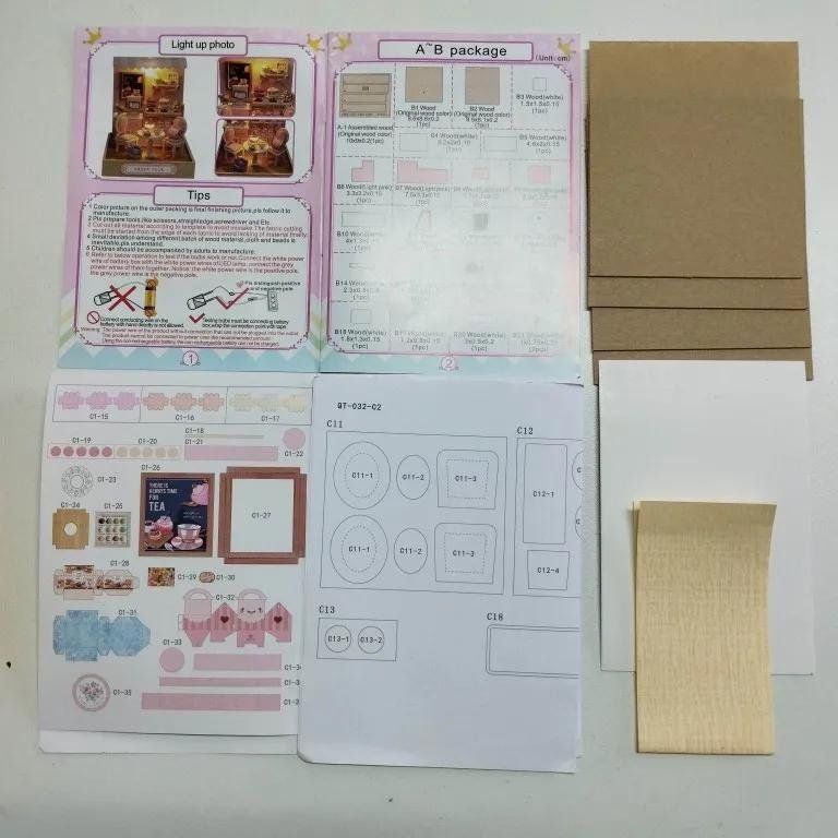 Case e mobili per bambole: DIY Miniature Dollhouse Kit- Neu – Nuovo (secondo la descrizione) da Glattbrugg venduto da ann_hy2y 4