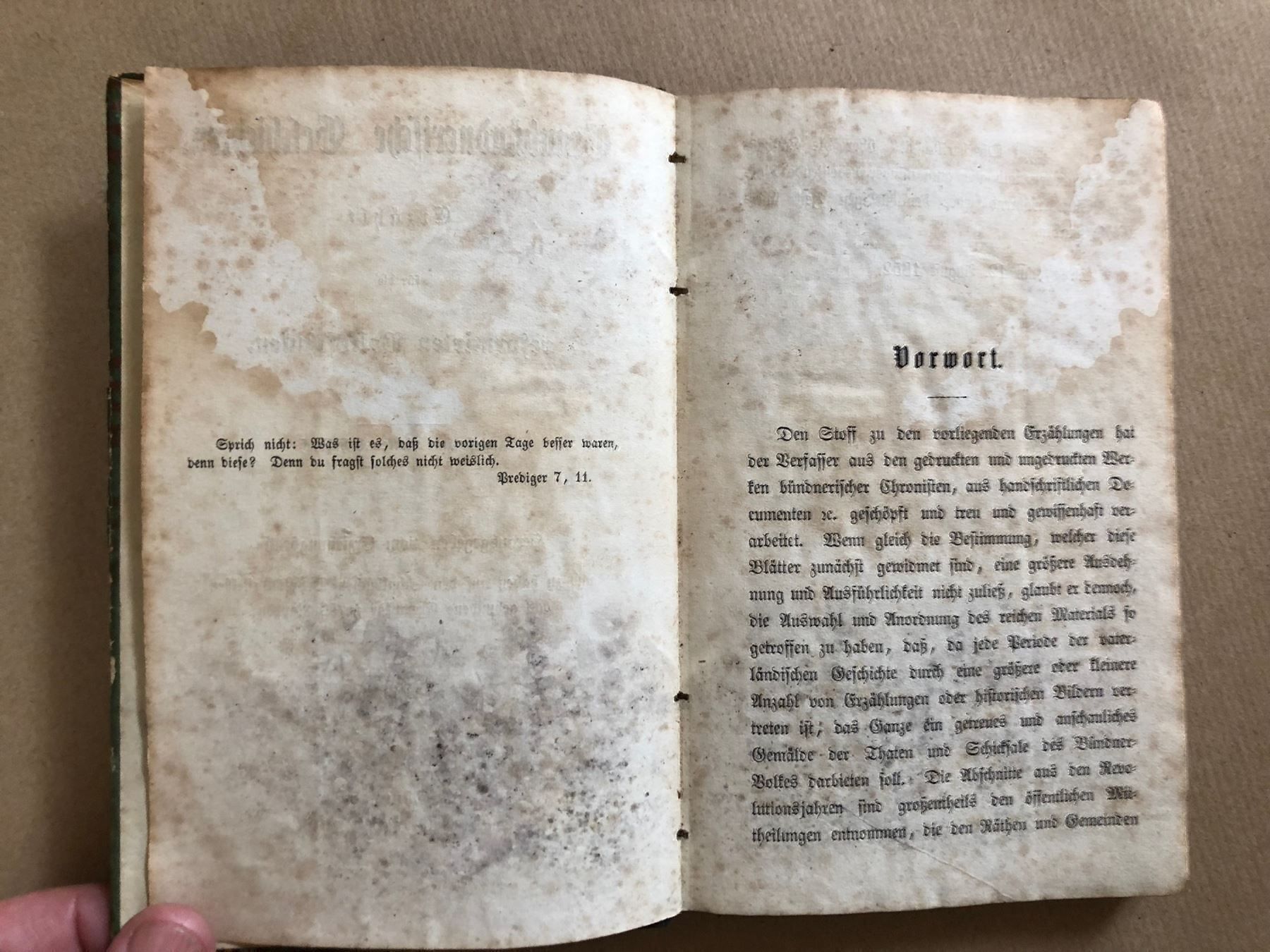 Livres: Graubündnerische Geschichten 1852 – D'occasion à Zürich par allp 2
