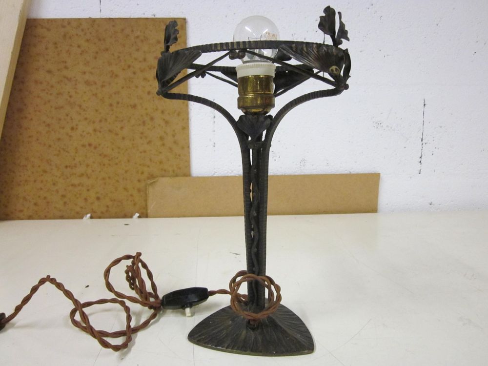 Antik Lampe Art Déco 1920-1930 LE FER FORGE H.FOURNET (Gebraucht) in ...