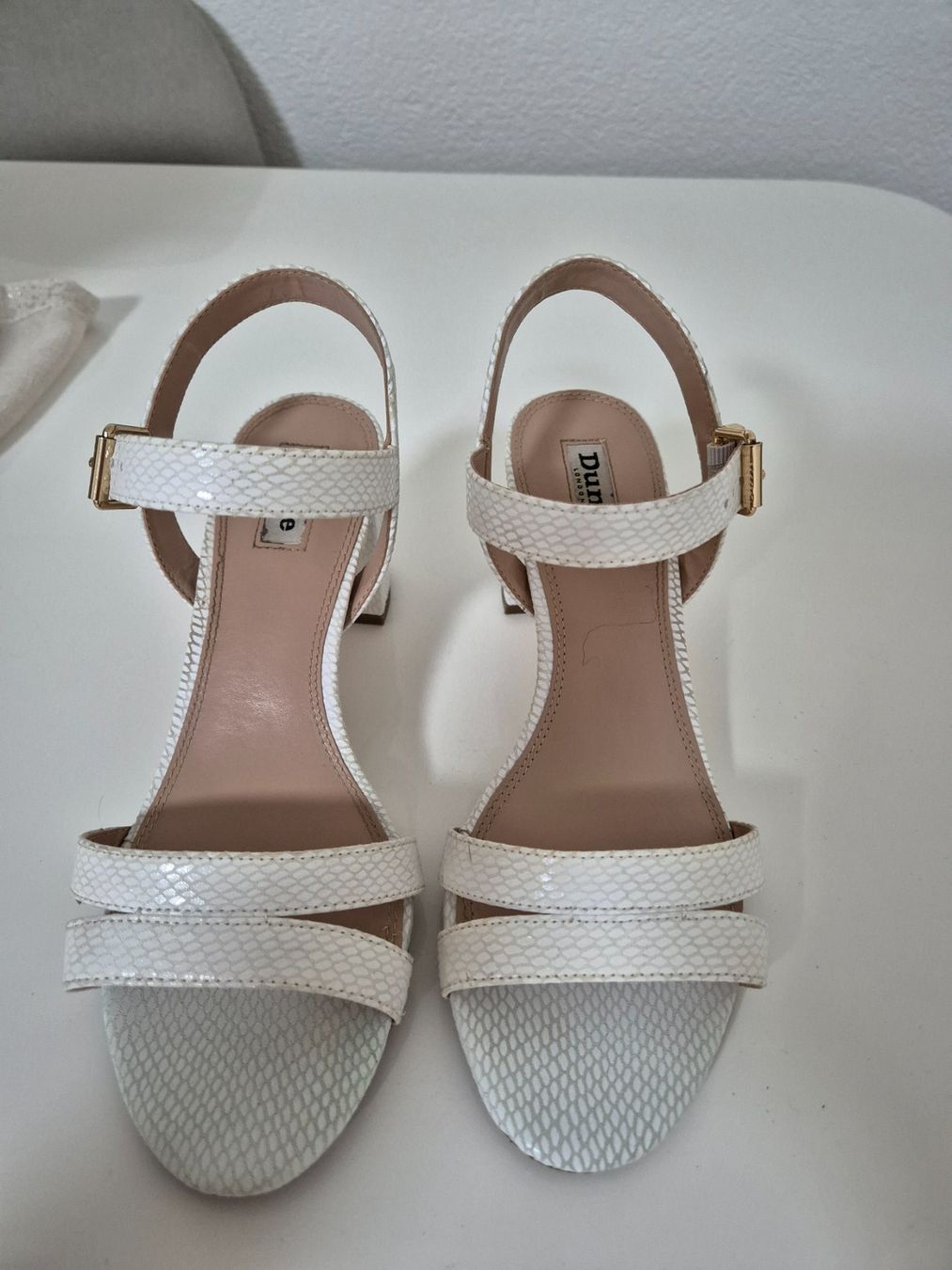 Dune London Scarpe da donna: Weisse Sandalen von Dune gr. 38 – Nuovo (secondo la descrizione) da Basel venduto da Elena_02 3