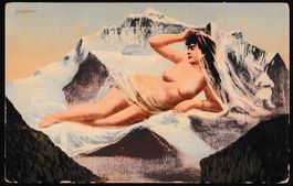 Berggesichter nackte Jungfrau seltene Karte
