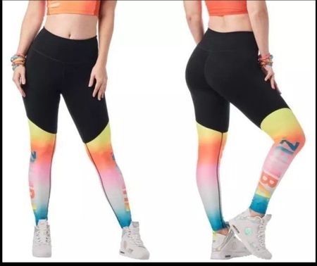 ZUMBA Fitness Leggings black rainbow