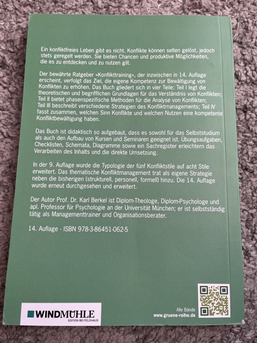 Libri: Konflikttraining, Karl Berkel – Usato da St. Gallen venduto da Baao 1