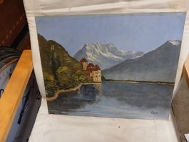 Ölgemälde Egner Schloss Motiv 50x40 cm gebraucht