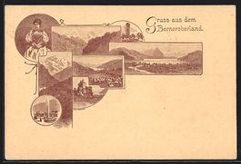 Litho Lauterbrunnen, Ortsansichten, Berg
