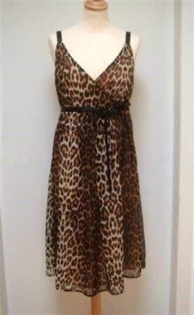 Scooter - Neues Leo Kleid - beige / braun - Grösse 40