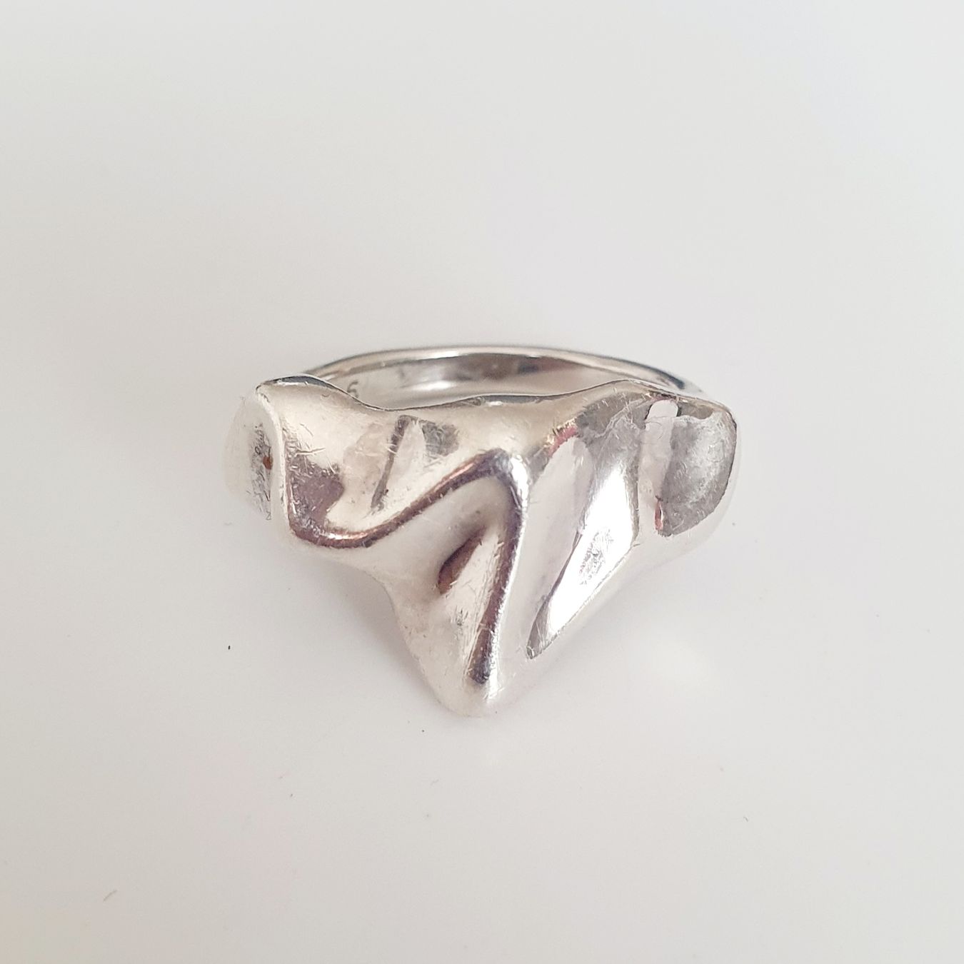 Anelli: Ring Silber 925 organische Form Gr 18.2  – Usato da Kreuzlingen venduto da Wunderkiste123 3