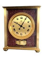 Fine Jaeger Atmos Red Marble Motifs Roman Dial Rare’ 👌