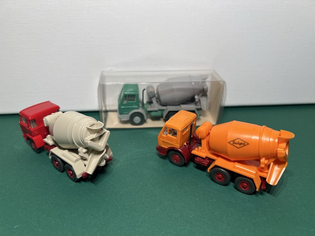 Wiking Modellini d'auto: 3 x Betonmischer Wiking 1/87 – Nuovo (secondo la descrizione) da Weinfelden venduto da Kammerflimmern 1