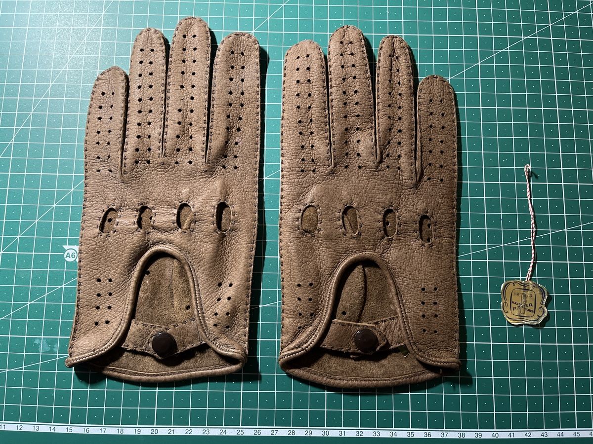 Altri accessori da uomo: Vintage Lederhandschuhe, braun, Grösse 8.5 – Usato da Giffers venduto da MrJoggo 2