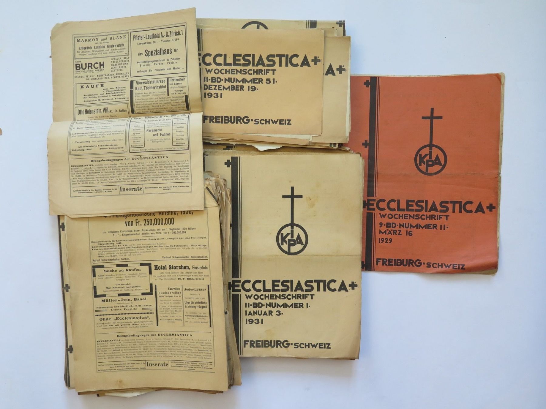 Riviste & Magazine: Ecclesiastica - Wochenschrift - 1928 - 1934 - ca. 180 Hefte – Usato da Zwingen venduto da Tigertimmi 2