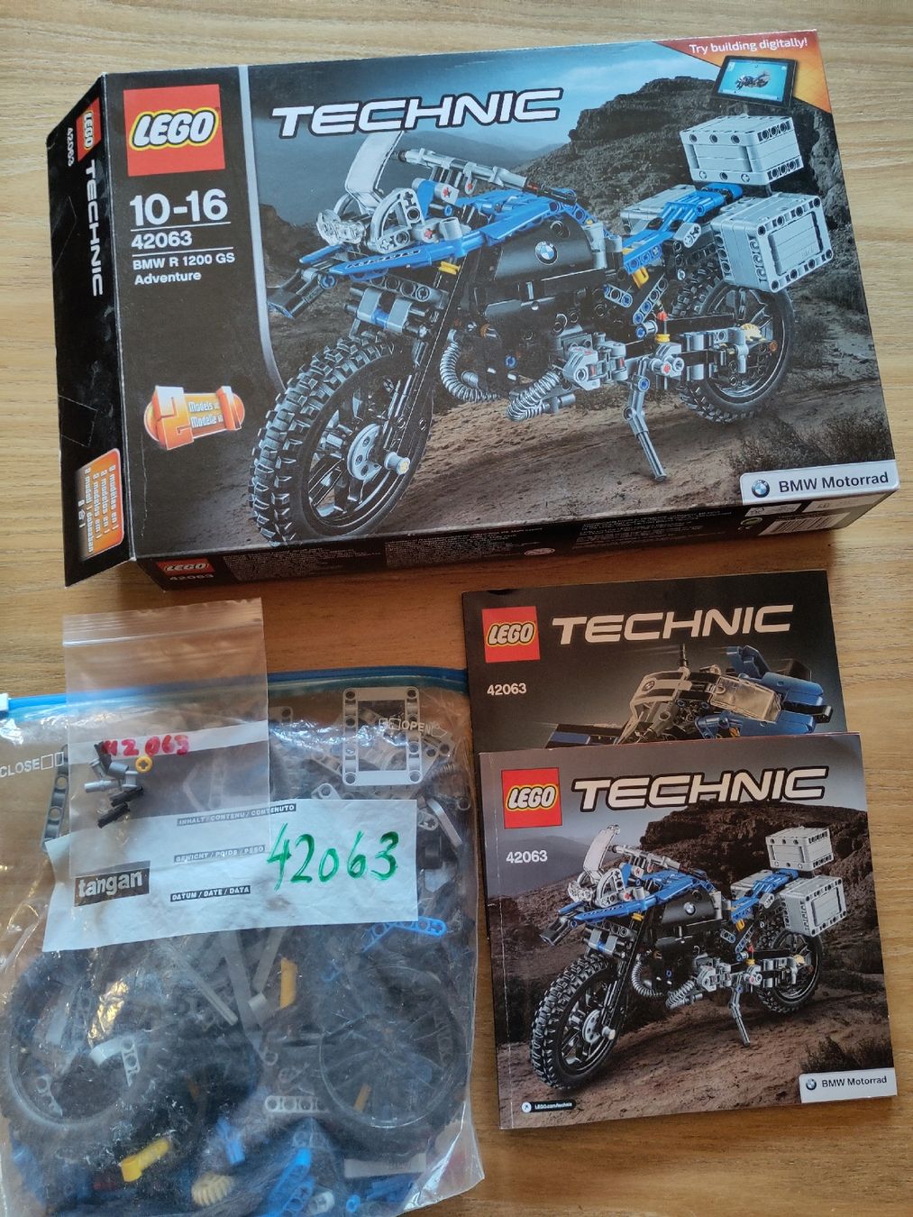 Lego Spielzeuge: Lego Technic 42063 BMW Motorrad – Gebraucht aus Lanzenhäusern von Kula4 2