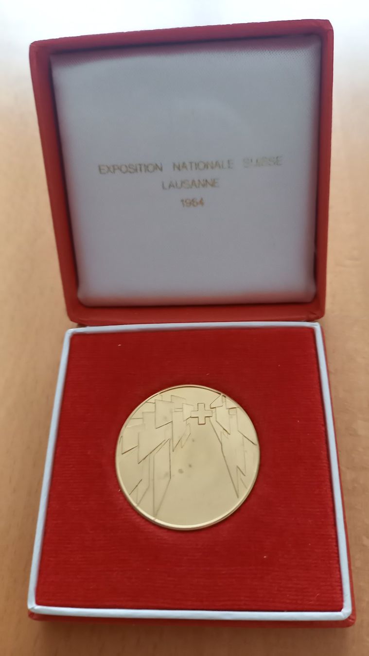Tutti le monete: Goldmünze Expo 1964 – Nuovo e nell'imballaggio originale da Frauenfeld venduto da gluecksei 1