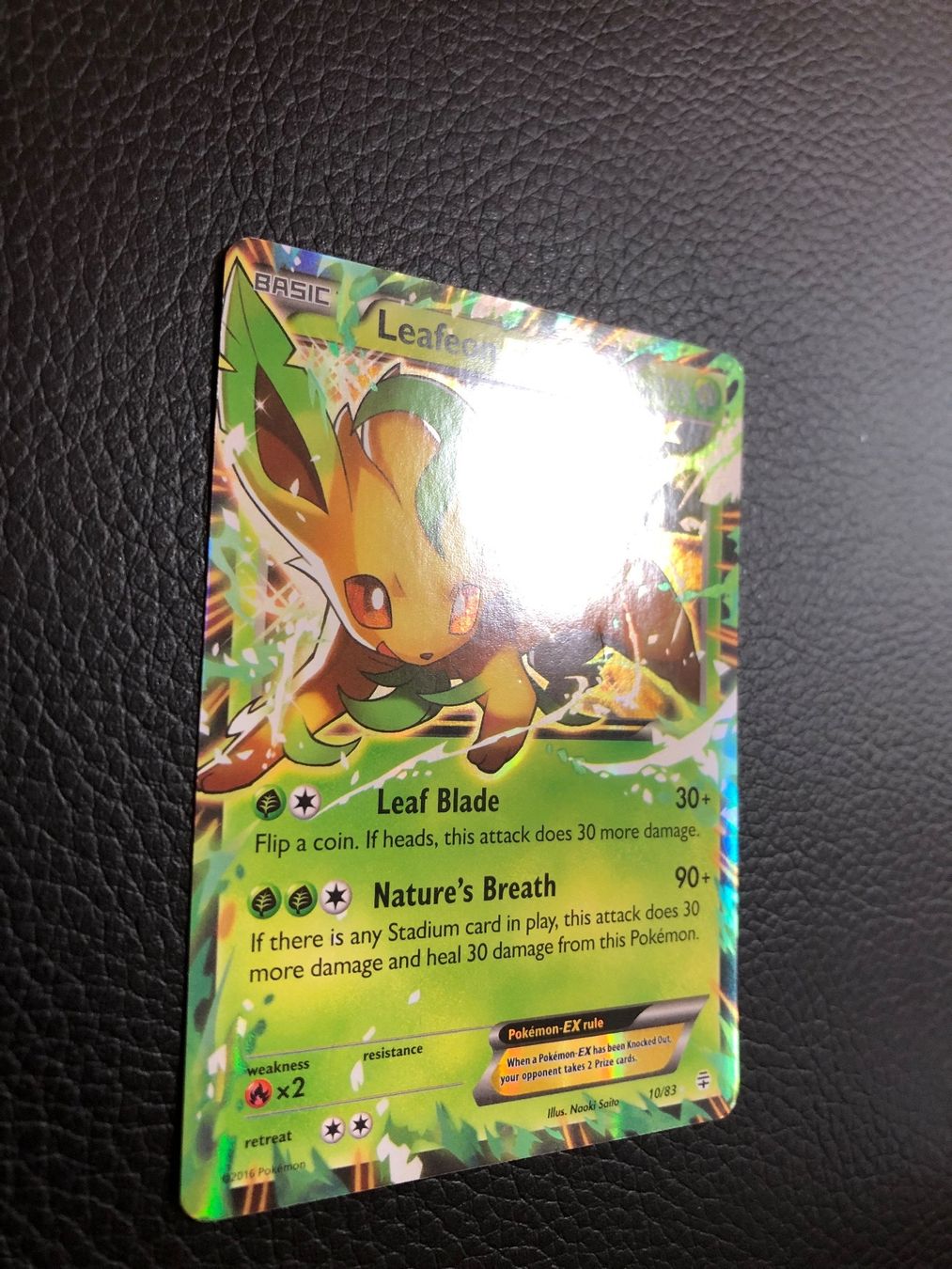 Pokémon Sammelbilder & Trading cards: Generations - Leafeon EX 10/83 Ab 1 – Gebraucht aus Paradiso von  1