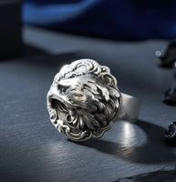 Markante Silber925 Adler Ring im Gothic-Stil - Neu