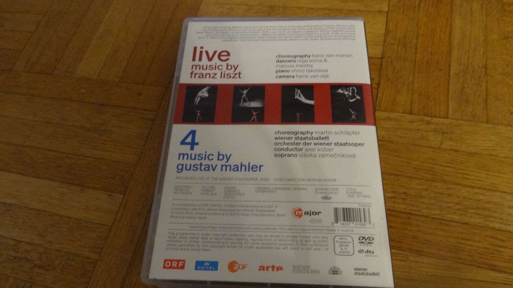 Tutti i DVDs: 4 Martin Schläpfer - Live Hans van Manen DVD – Usato da Olten venduto da Disc-Ausverkauf 2