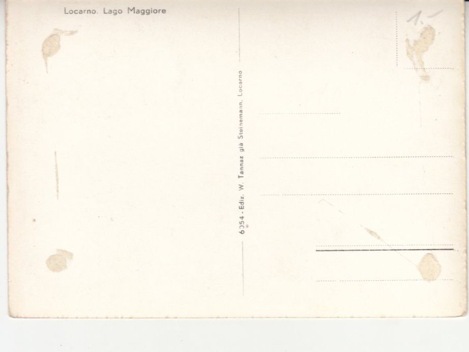 Cartoline postali: Locarno ca. 1950 – Usato da Bürglen TG venduto da StampGraf 1