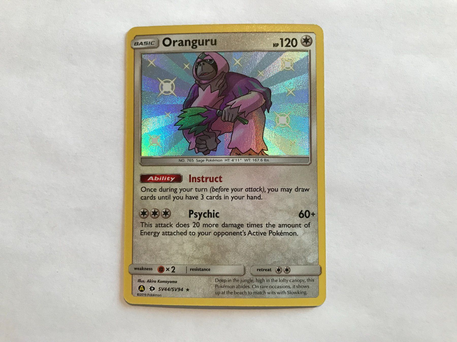 Pokémon Carte collezionabili: Oranguru Shiny EN – Usato da Hagendorn venduto da Pokecollectorch 1