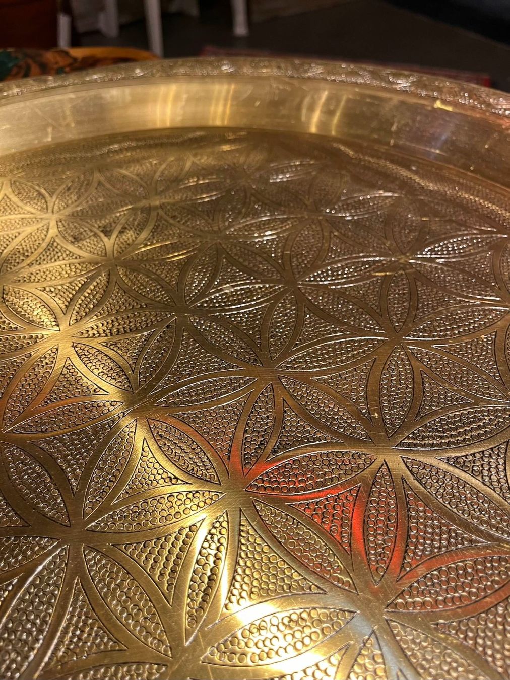Piatti di portata: Orientalisches Messingtablett mit Gravur | LIQUIDATIONSVERKA – Nuovo (secondo la descrizione) da Zürich venduto da Hnikbay 1