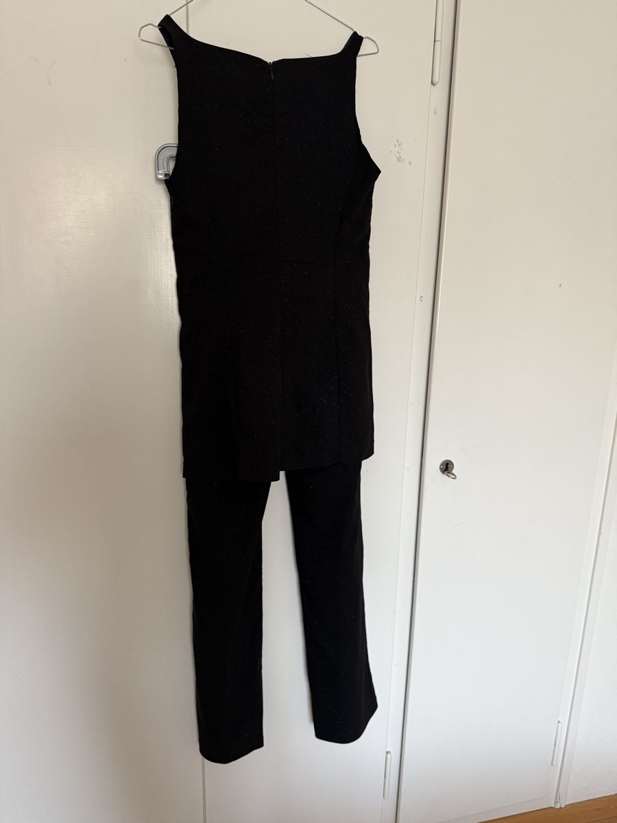 Completi & Tailleur: Schwarzer Festanzug Gr. M Top & Hose Zebra Glitzer – Nuovo (secondo la descrizione) da Zürich venduto da Herbion1 4