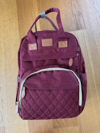 New Diaper Backpack - Burgundy