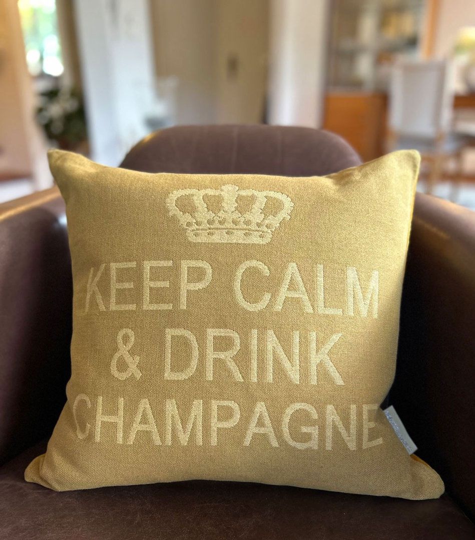 Cuscini: Kissen "Keep Calm & Drink Champagne" – Nuovo (secondo la descrizione) da Zufikon venduto da bienchen35