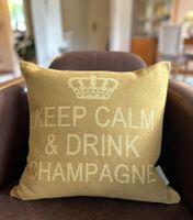 Kissen "Keep Calm & Drink Champagne"