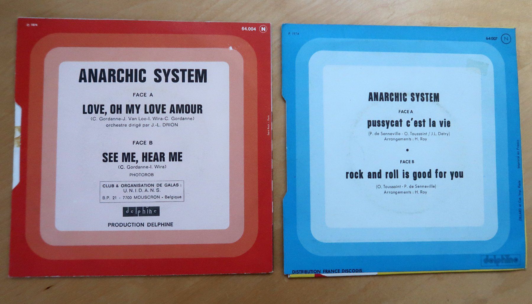 Dischi in vinile: ANARCHIC SYSTEM - 2 VINYL SINGLES (VG+) – Usato da Hedingen venduto da Studers 1