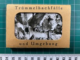 Trümmelbachfälle, alter Souvenir Leporello Berner Oberland
