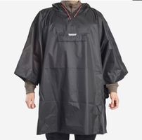 Schwarzer Regenponcho NEU