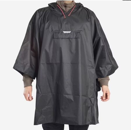 Schwarzer Regenponcho NEU