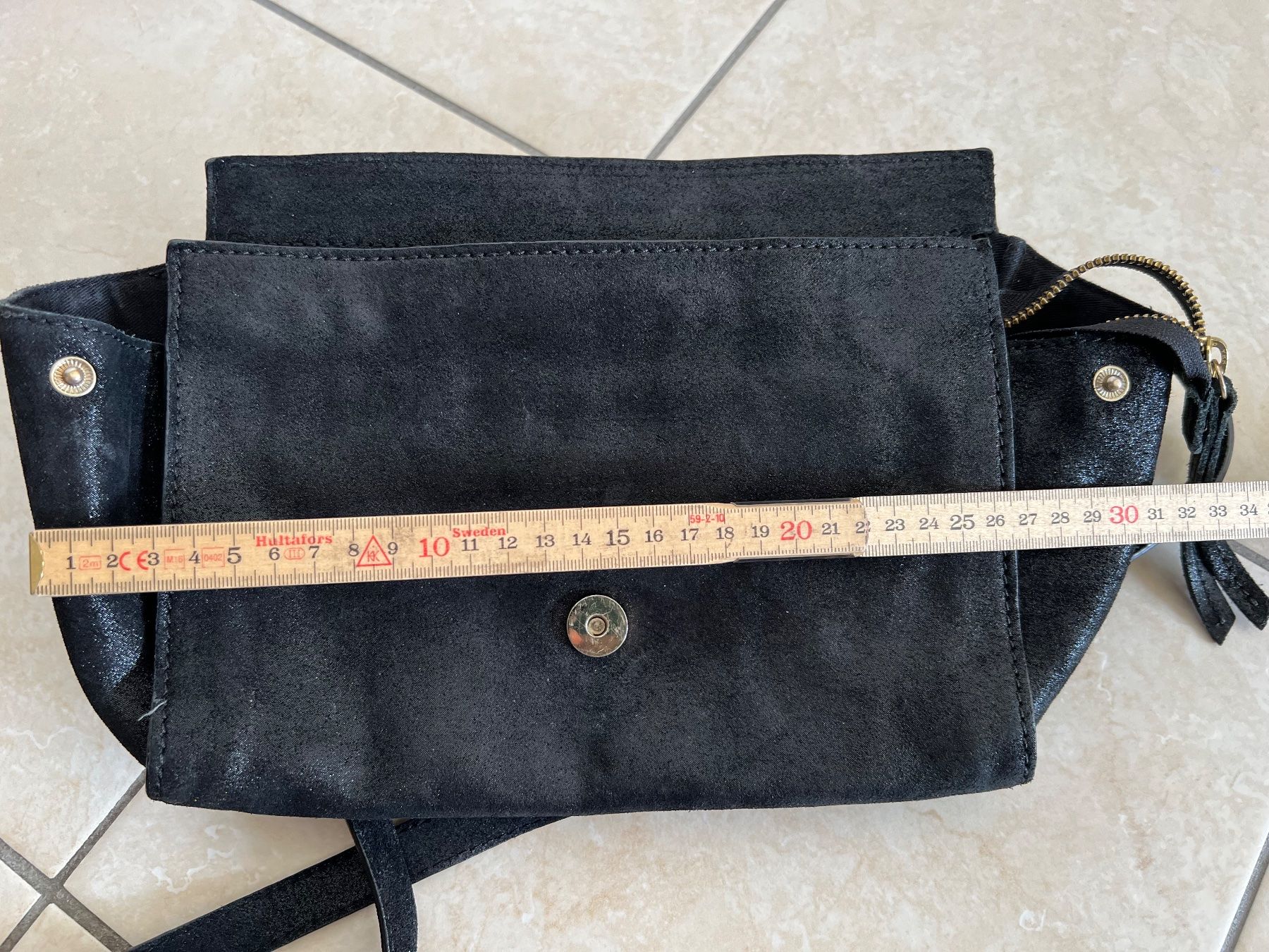 Maddison Borse da donna: Borsa nera pelle scamosciata casual /elegante – Usato da Faido venduto da Manuela86 2