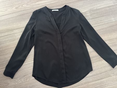 BOSS Seidenbluse schwarz Gr. 38