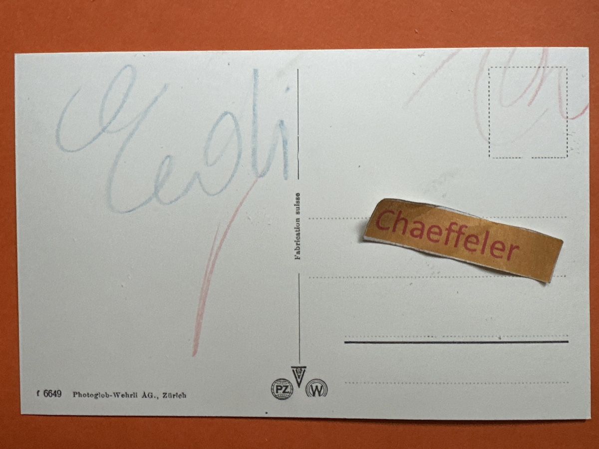 Cartoline postali: Arth am See mit Zugersee – Usato da Zürich venduto da Chaeffeler 1