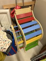 Kletterbogen aus Holz bunt gebraucht