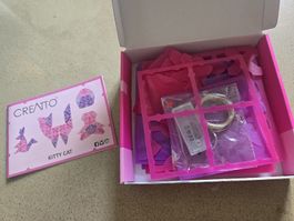Creatto Kitty Cat 3D Bastelset mit LED Licht neuwertig