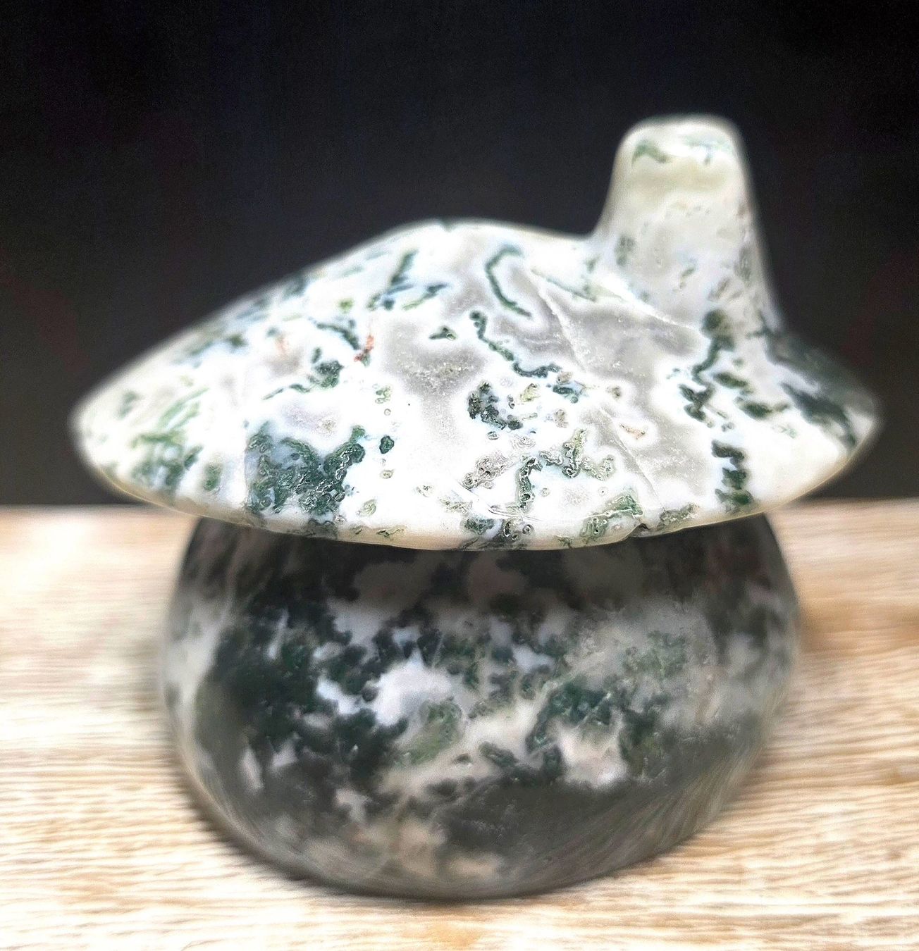 Minerali & Pietre curative: Moosachat Häuschen 370g – Nuovo e nell'imballaggio originale da Matzingen venduto da Shay_Crystalz 1